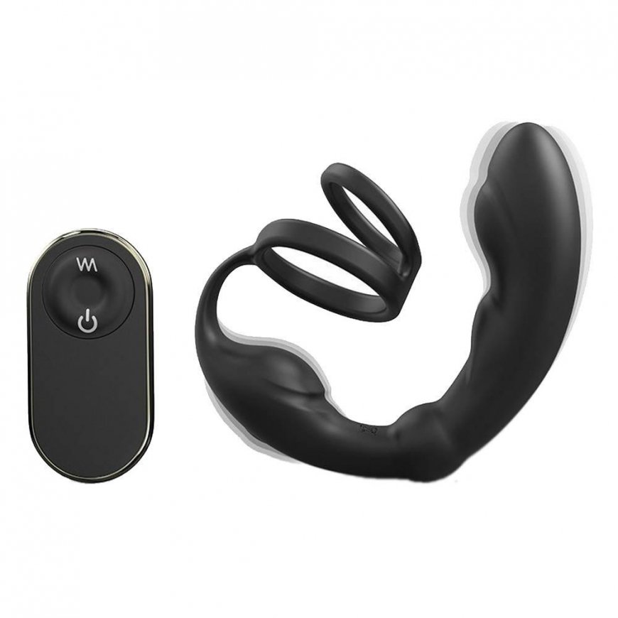 Marc Dorcel P-Ring prostate massager with double penis ring