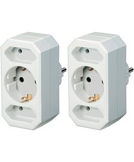 Brennenstuhl BRENN-1508050 адаптер сетевой вилки Тип C (Europlug) Белый