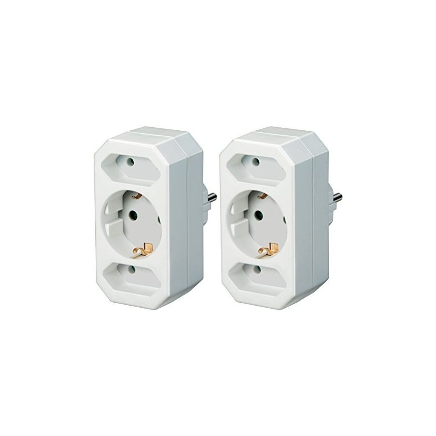 Brennenstuhl BRENN-1508050 power plug adapter Type C (Europlug) White