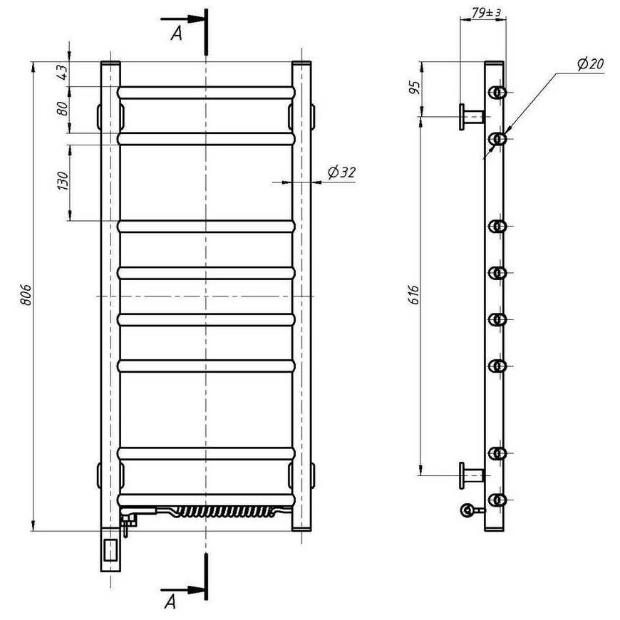 Navin Electric towel dryer Navin Kamelia