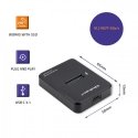 Qoltec 50314 kõvakettaboks Kõvaketta korpus Must M.2