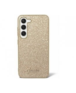 Guess GUHCS24SHGGSHD S24 S921 złoty|gold hardcase Glitter Script