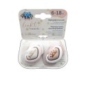 CANPOL BABIES silicone symmetrical pacifier ROYAL BABY, 6-18 months, 2 pcs., 22/651_pin