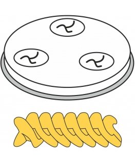 FUSILLI pasta strainer tip, drill bits, 5 holes dia. 9mm MPF2.5/4 - Hendi 229361