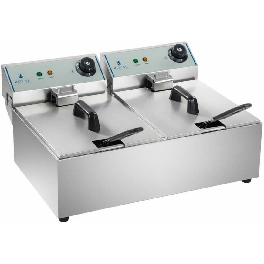 Royal Catering Double electric fryer 2x5L