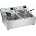 Royal Catering Double electric fryer 2x5L Royal Catering Double electric fryer 2x5L