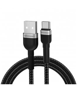 Wozinsky WNBAC2 USB-A | USB-C 2.4A cable 2 m - black