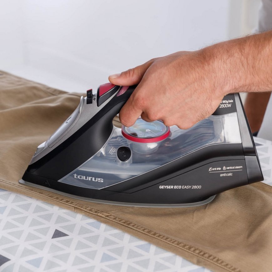 Taurus Geyser Eco Easy 2800 Sausais un tvaika gludeklis Keramikas gludināšanas virsma 2800 W Melns – 5