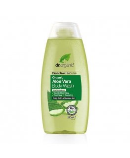 Dr Organic Aloe Vera 250 ml Dušigeel Mõlemale soole sobiv Keha ja juuksed