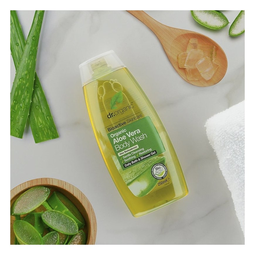 Dr Organic Aloe Vera 250 ml Shower gel Унисекс Тело и волосы – 2