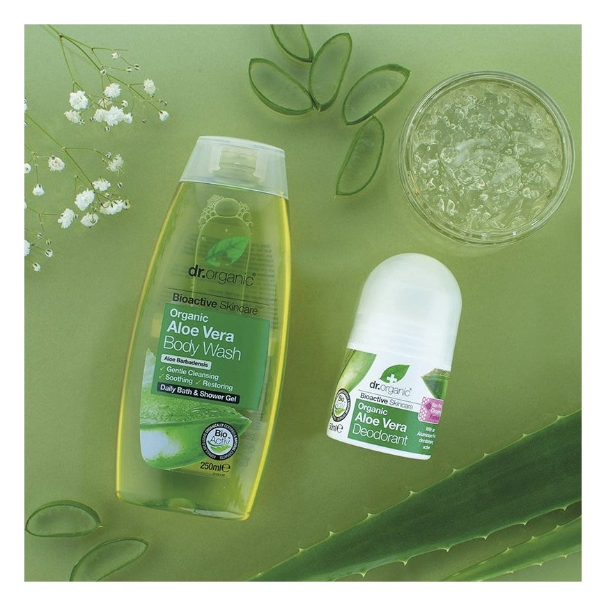 Dr Organic Aloe Vera 250 ml Shower gel Унисекс Тело и волосы – 3