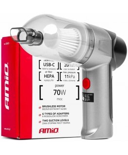 Vacuum cleaner car wireless bezszczotkowy hepa 70w 4000mah amio-03693