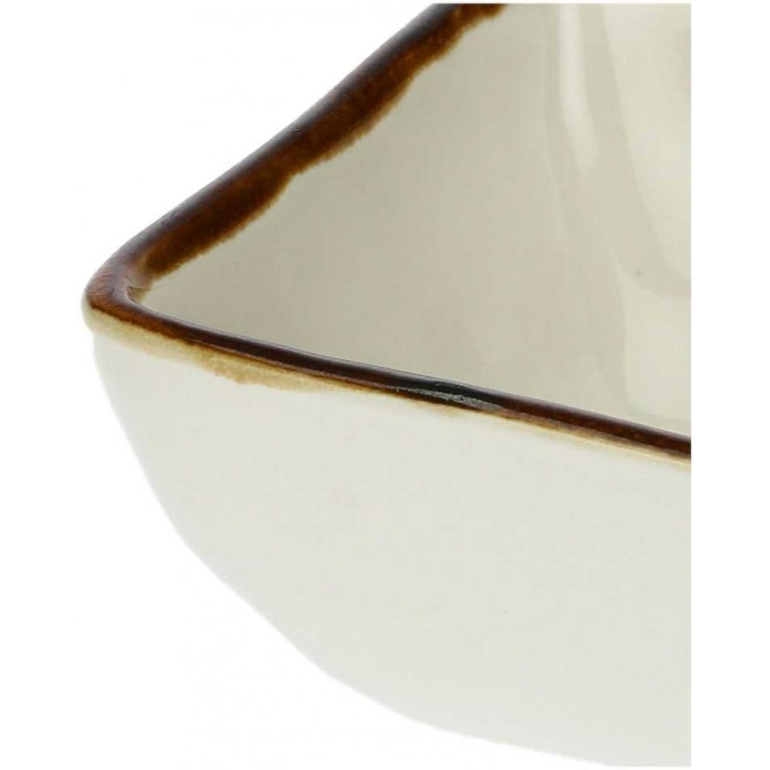 Rose&Tulipani Set of 6 kwadradowych miseczek Concerto Avorio - Kość słoniowa, 8 cm – 2