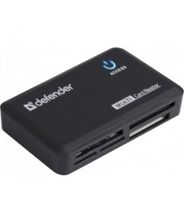 Defender Картридер OPTIMUS USB 2.0, универс. черный kaardilugeja Sisemine Must