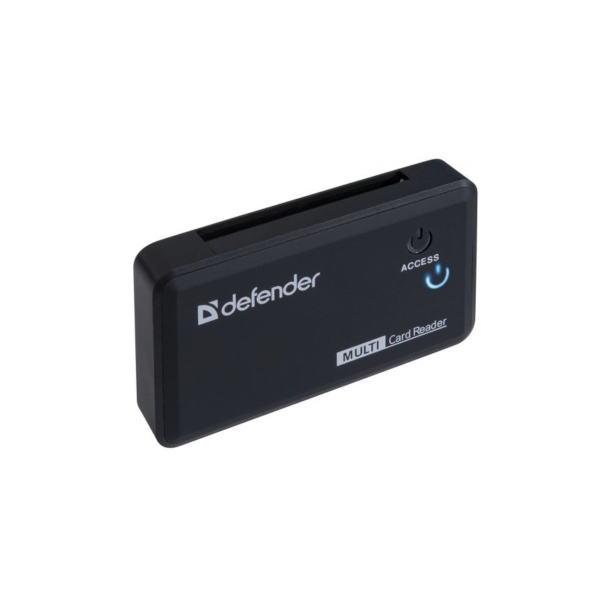 Defender Картридер OPTIMUS USB 2.0, универс. черный kortelių skaitytuvas Vidinis Juoda – 2