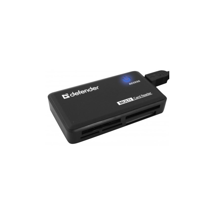 Defender Картридер OPTIMUS USB 2.0, универс. черный kortinlukija Sisäinen musta – 3