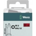 Sukimo antgaliai WERA Standart, PZ2 x 25 mm, 10 vnt.