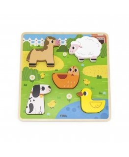Viga wooden puzzle farm 18M+ 44662