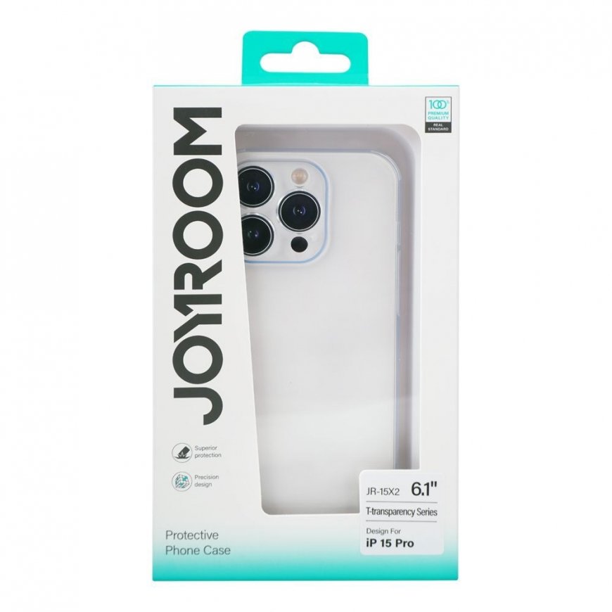 Potective phone case Joyroom for iPhone 15 Pro (transparent)