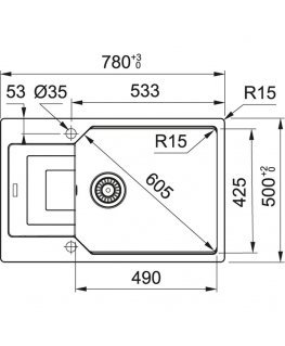 Sink Franke UBG 611-78XL Fragranit 114.0593.094