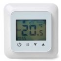 Thermostat HEATCOM, HC60, with screen, hanging, white Thermostat HEATCOM, HC60, with screen, hanging, white