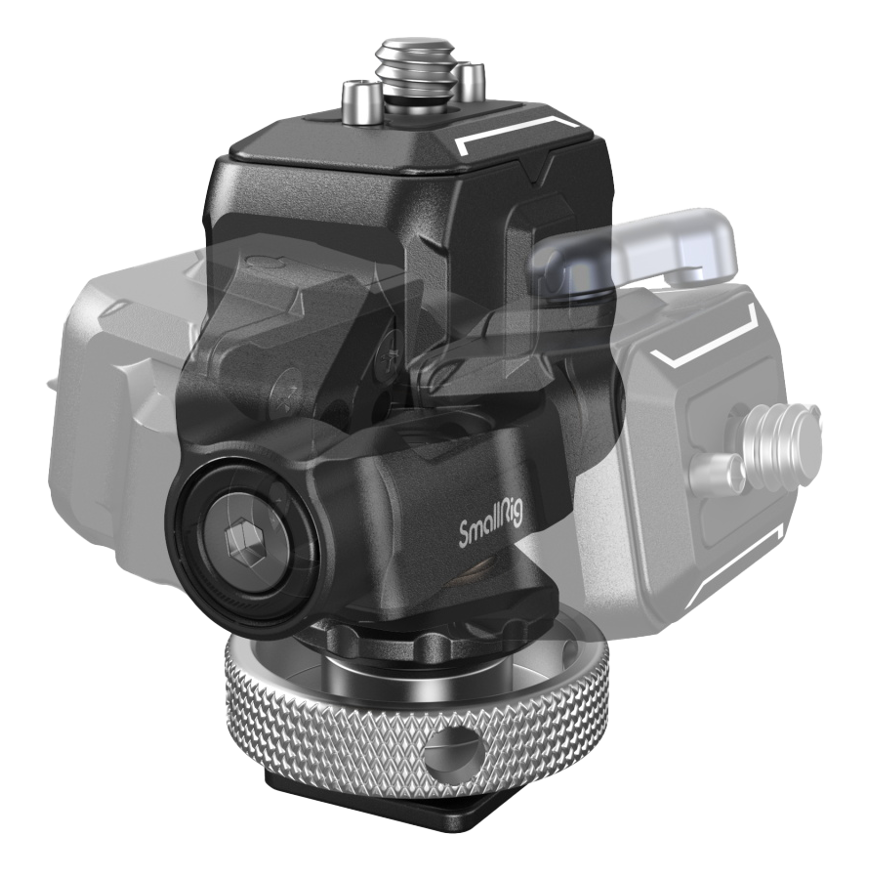 SmallRig 3514 Drop-in HawkLock Mini Quick Release Monitorius Mount with Cold Shoe – 2