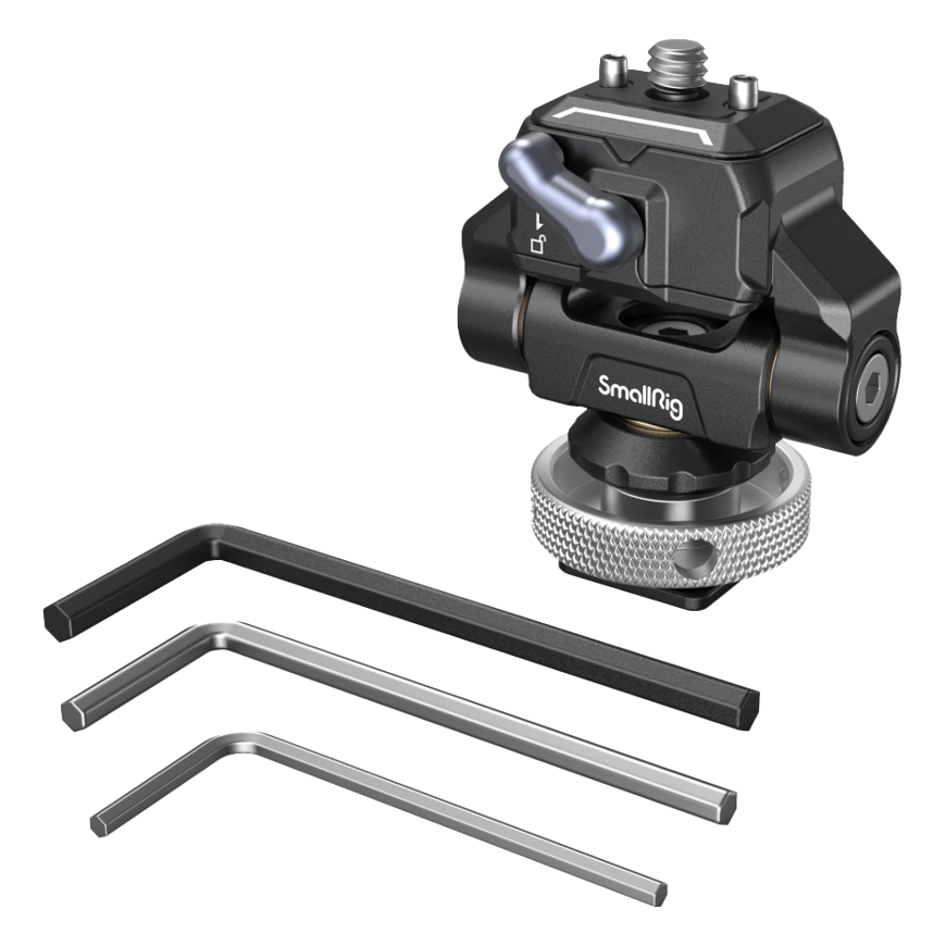 SmallRig 3514 Drop-in HawkLock Mini Quick Release Monitor Mount with Cold Shoe – 5