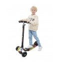 Cosmolino Tricycle balance scooter with luminous wheels, black color