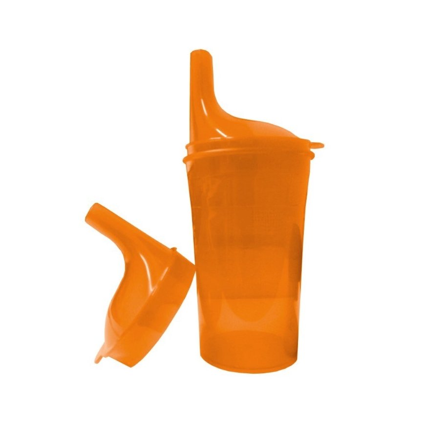 Safety cup to eat and drink orange