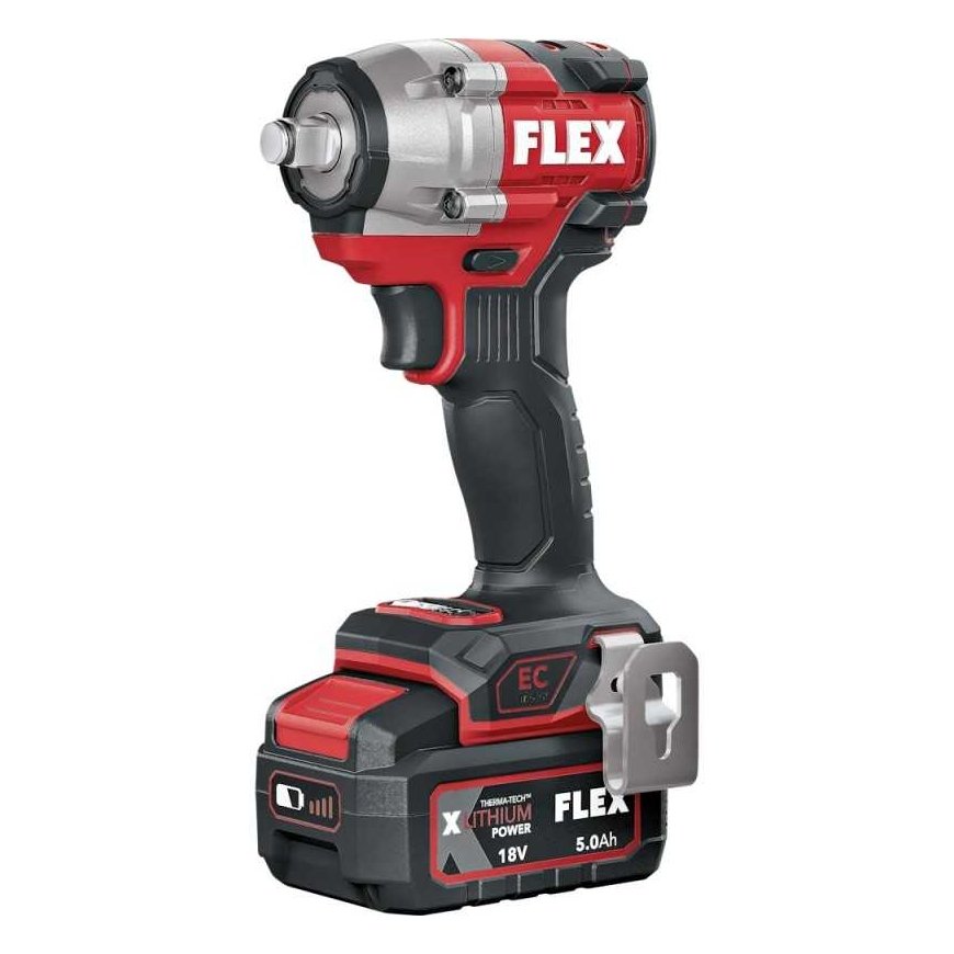 Akumuliatorinis smūginis veržliasukis FLEX IW 1/2" 400Nm 18.0-EC 5.0/Set – 2