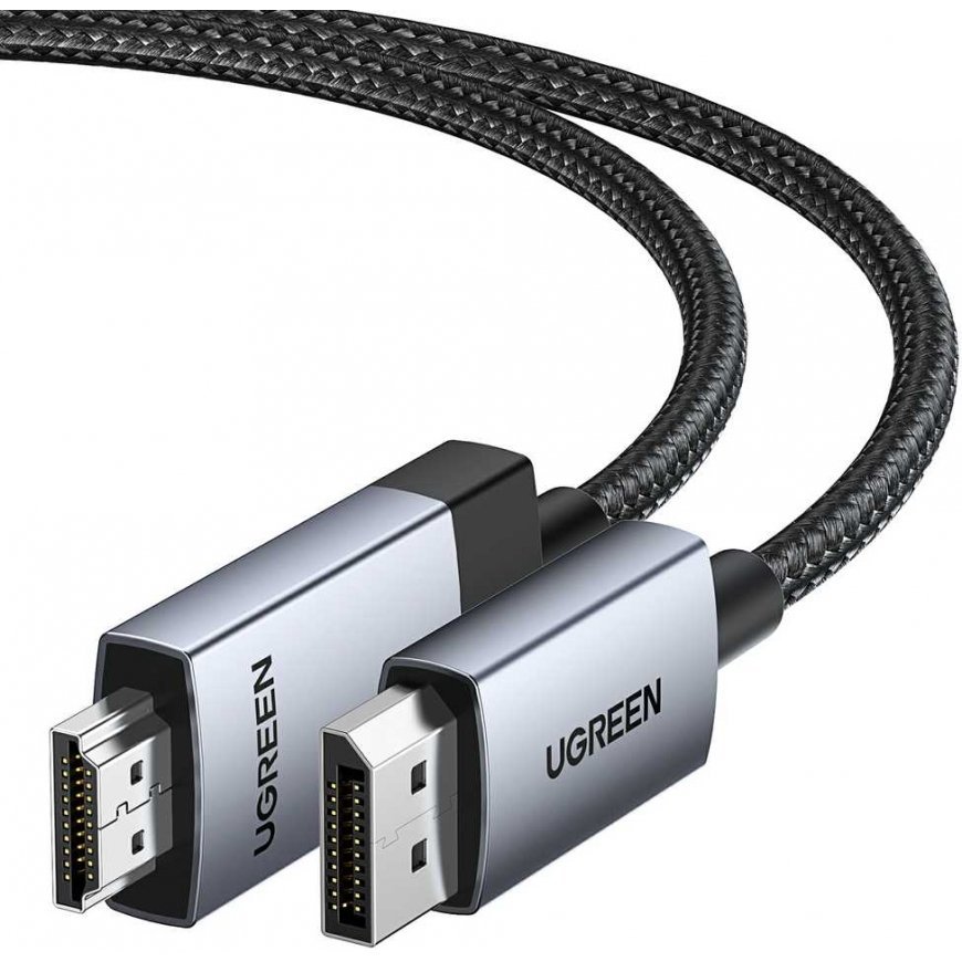 Ugreen DisplayPort and HDMI 4K 60Hz cable 2 m - gray – 3