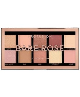 Profusion Bare Rose Eyeshadow Palette - a palette of 10 eye shadows