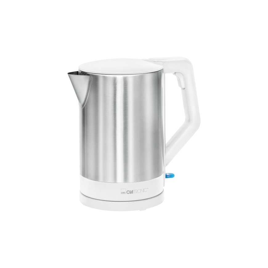 Clatronic WKS 3692 vedenkeitin 1,5 L 2200 W Ruostumaton teräs, Valkoinen