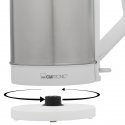 Clatronic WKS 3692 elektriskās tējkanna 1,5 L 2200 W Nerūsējošs tērauds, Balts
