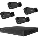 FOSCAM FN9108E-B4-2T Überwachungskameraset 4 Kameras mit Recorder Juodas FOSCAM FN9108E-B4-2T Überwachungskameraset 4 Kameras mit Recorder Juodas
