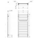 Water towel dryer Terma Vivo 91X50 Water towel dryer Terma Vivo 91X50