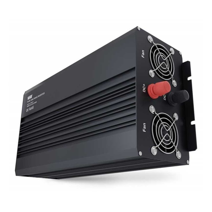 Lens Newell voltage converter with pure sine wave - 24 V / 230 V, 2000 W