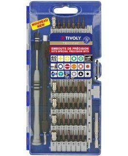Drilled Tivoli Precision bit set - 60 pcs