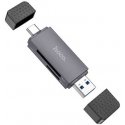 Atminties kortelių skaitytuvas HOCO HB45: SD, TF, USB-A, USB-C Atminties kortelių skaitytuvas HOCO HB45: SD, TF, USB-A, USB-C