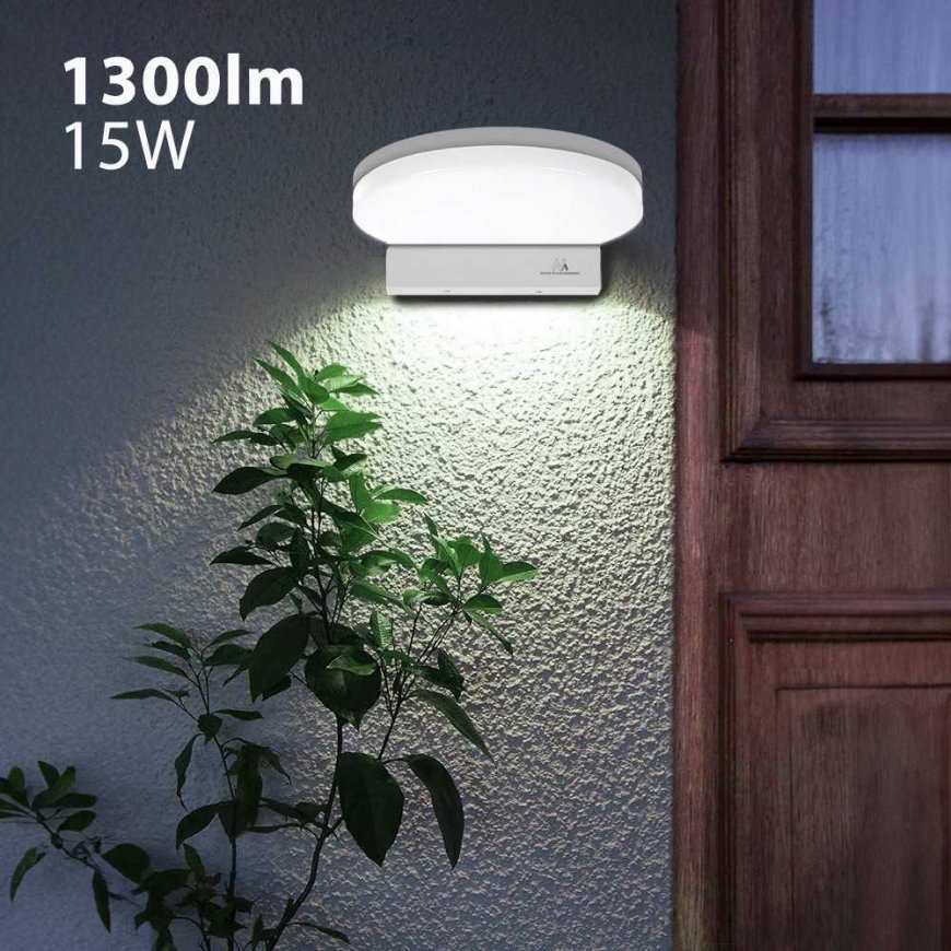 Maclean MCE346 W LED lempa. 15W galia ir 1300lm ryškumas skleidžia neutralią baltą šviesą (4000K). Įvertintas IP65, užtikrina il – 4