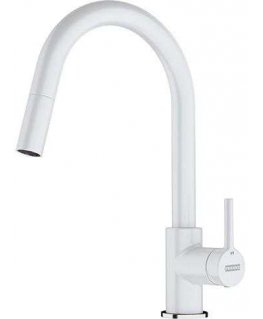 Kitchen faucet Franke Lina, with pull-out hose, white, 115.0626.081