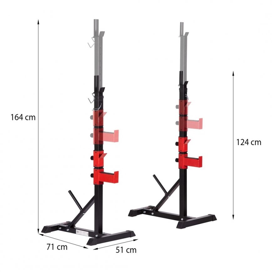 HMS STR25 adjustable barbell stands – 4