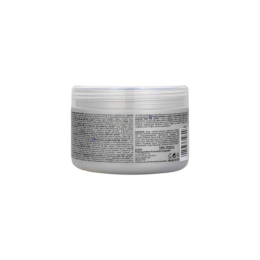 Stapiz Sleek Line Blond Mask su šilko kaukė šviesiems plaukams suteikia platininį atspalvį 250ml – 3