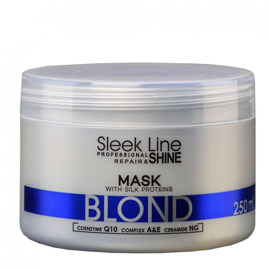 Stapiz Sleek Line Blond Mask with silk mask gives blonde hair a platinum shade 250ml – 5