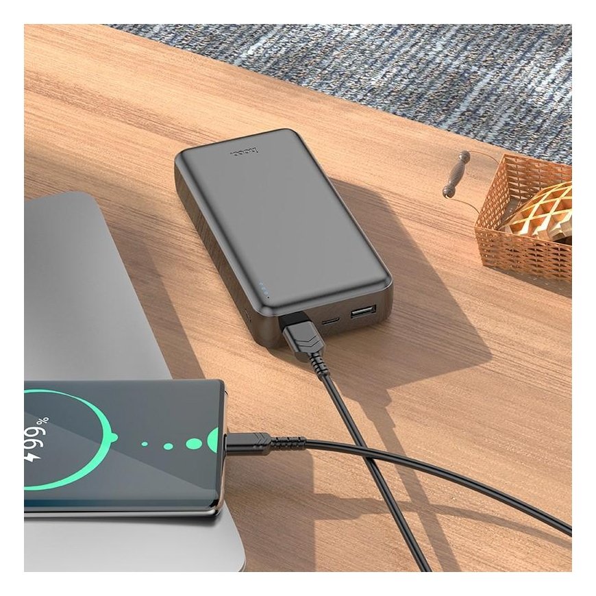 Išorinė baterija Power Bank Hoco J100A 2xUSB-A 20000mAh juodas – 4
