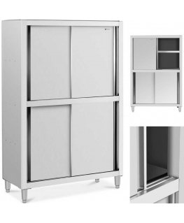 Royal Catering Spinta gastronomiczna magazynowa ze stali nazdzo drzwi suwane 120 kg 120 x 50 x 180 cm