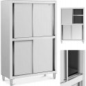 Royal Catering Spinta gastronomiczna magazynowa ze stali nierdzewnej drzwi suwane 120 kg 120 x 50 x 180 cm Royal Catering Spinta gastronomiczna magazynowa ze stali nierdzewnej drzwi suwane 120 kg 120 x 50 x 180 cm