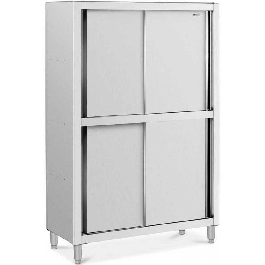 Royal Catering Spinta gastronomiczna magazynowa ze stali nazdzo drzwi suwane 120 kg 120 x 50 x 180 cm – 2