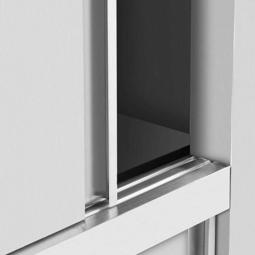 Royal Catering Spinta gastronomiczna magazynowa ze stali nazdzo drzwi suwane 120 kg 120 x 50 x 180 cm – 4