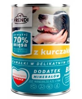 FRENDI with Chicken chunks in delicate sauce - wet dog food - 400g